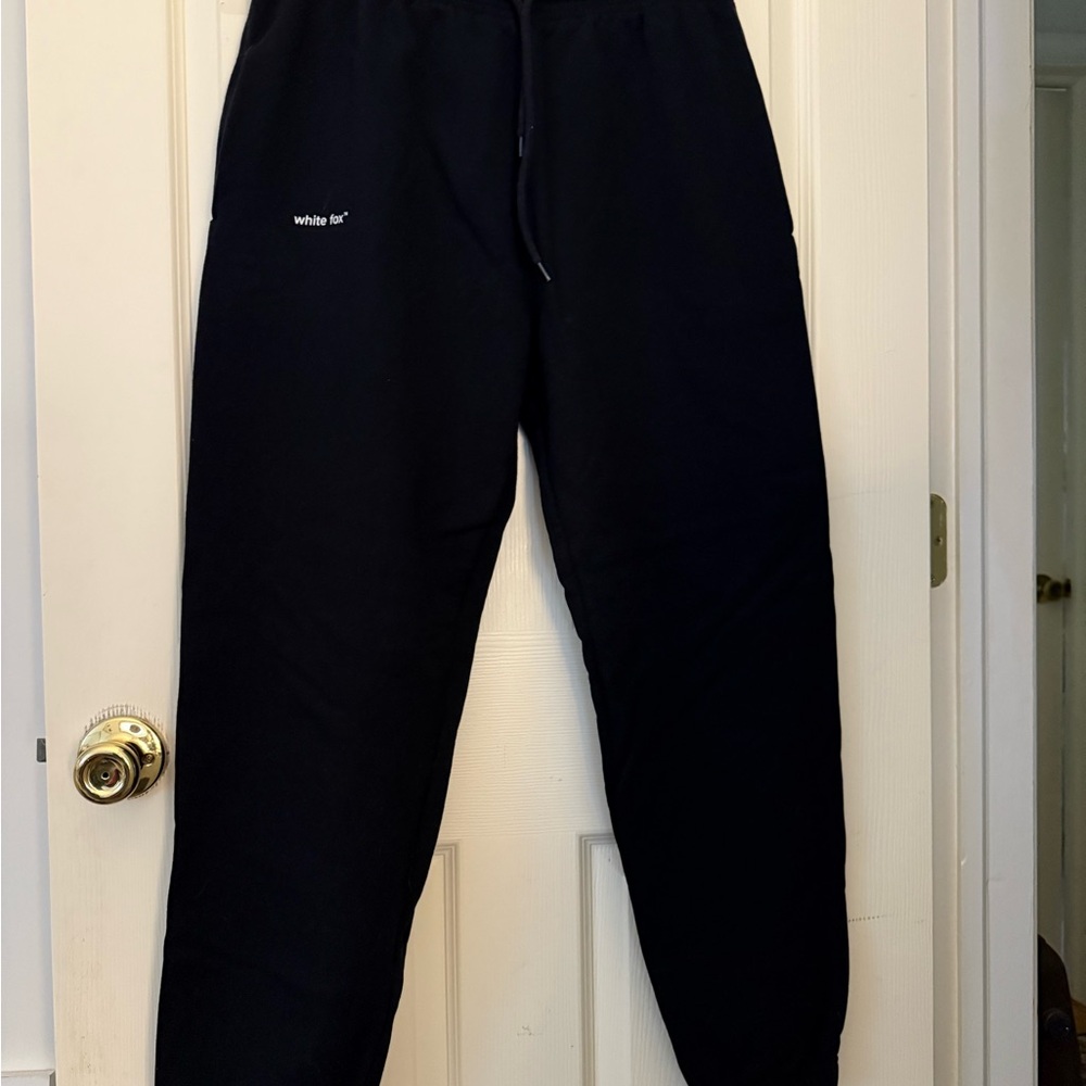 White Fox Black Joggers